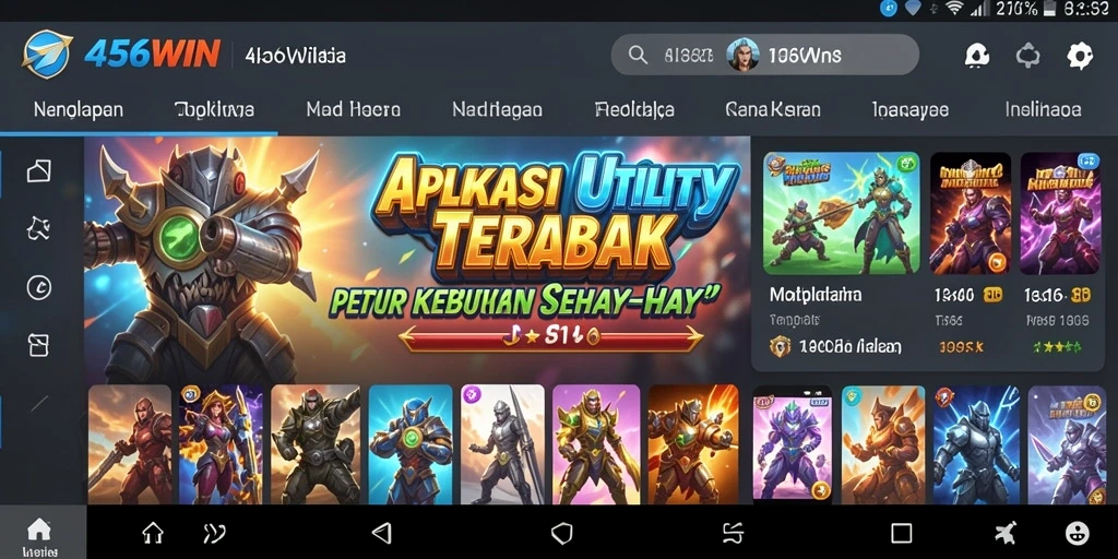 Tampilan antarmuka aplikasi 456WIN yang sederhana dan fungsional.