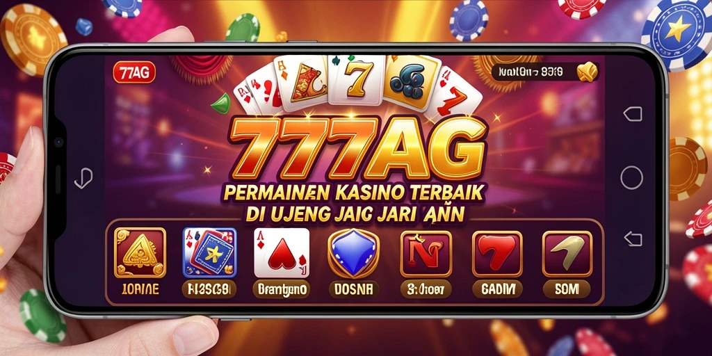 Tampilan gameplay Kasino yang mendebarkan di 777AG.