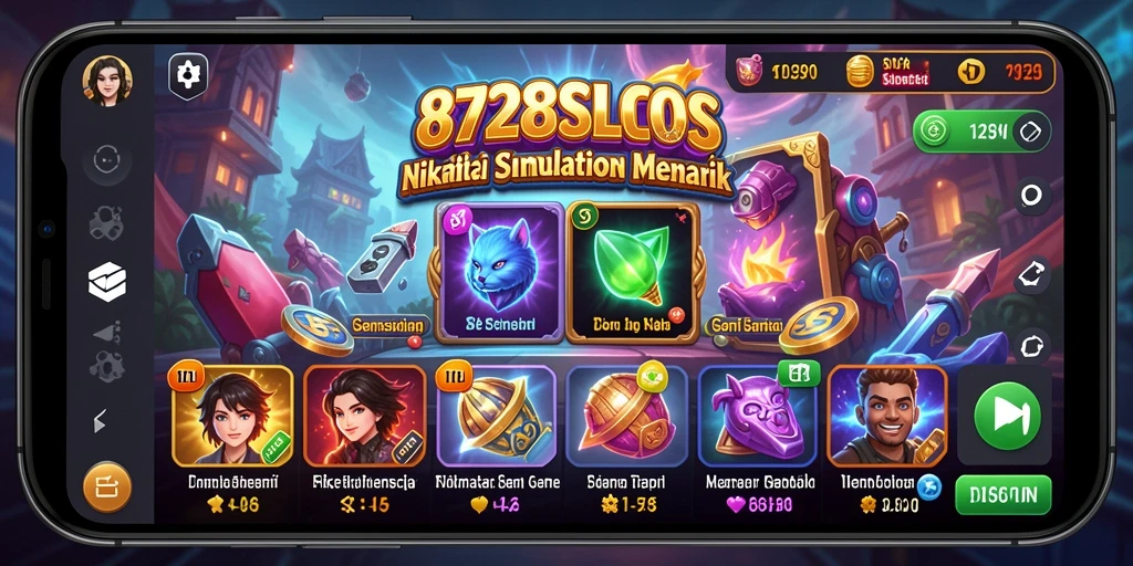 Tampilan gameplay menarik dalam 8728SLOTS yang menampilkan mesin slot variatif.