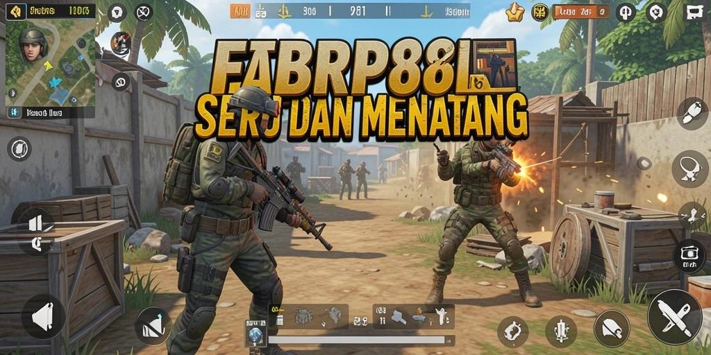 Gameplay seru FBRP88 dalam pertempuran Battle Royale.