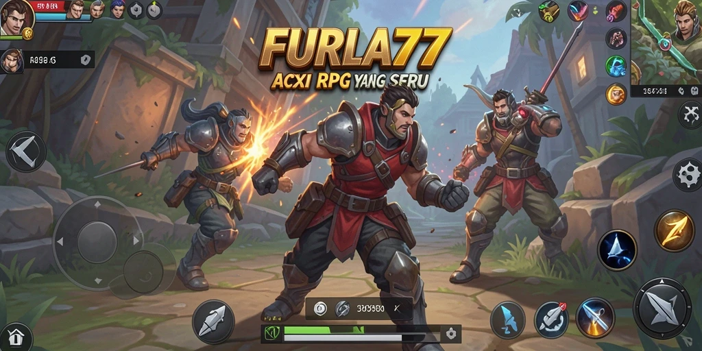 Screenshot menunjukkan aksi seru dalam gameplay ARPG FURLA77.