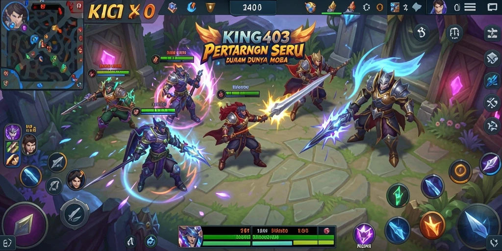 Tangkapan layar dari pertempuran epik di KING403.
