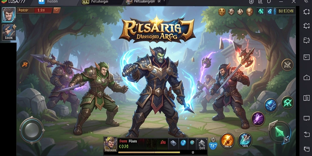 Tampilan menarik dari gameplay ARPG LUSA777 yang penuh aksi.