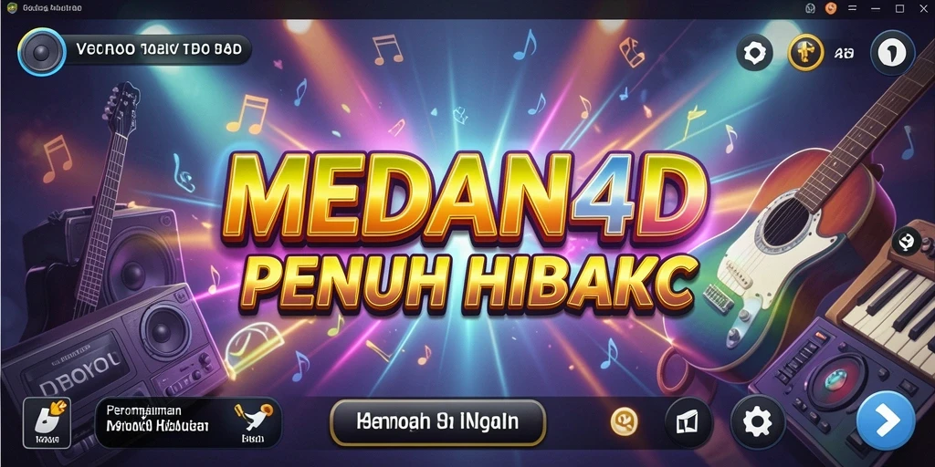 Tampilan gameplay MEDAN4D yang menarik dengan berbagai tantangan musik.