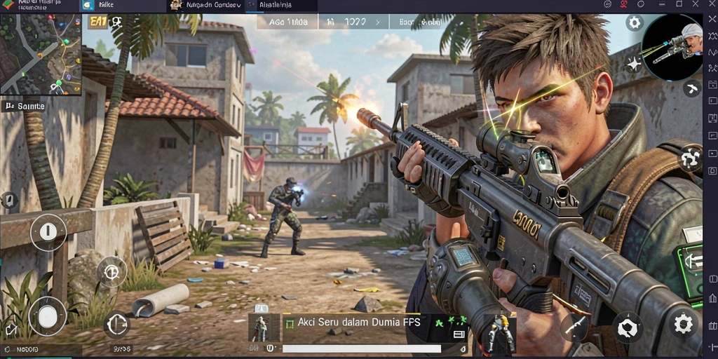 Tampilan gameplay NAGA1001 dengan aksi tembak-menembak intens.