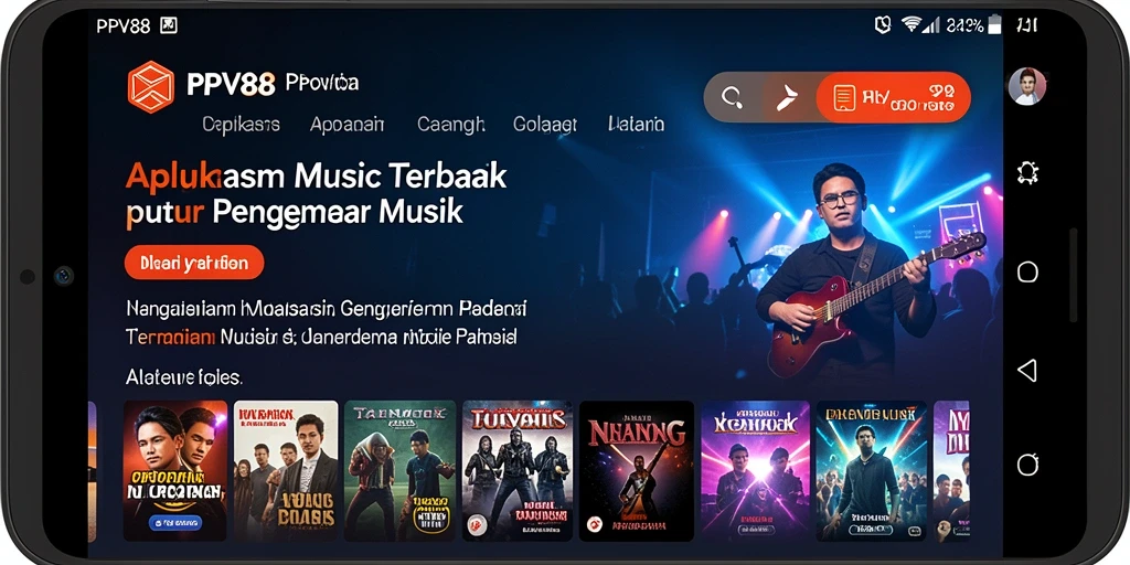 Tampilan gameplay PPV88 dengan berbagai fitur musik yang menarik.