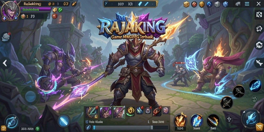 Tampilan gameplay RAJAKING yang menarik dan immersive.