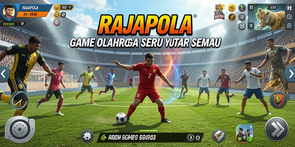 Tampilan menarik dari gameplay RAJAPOLA yang penuh aksi olahraga.