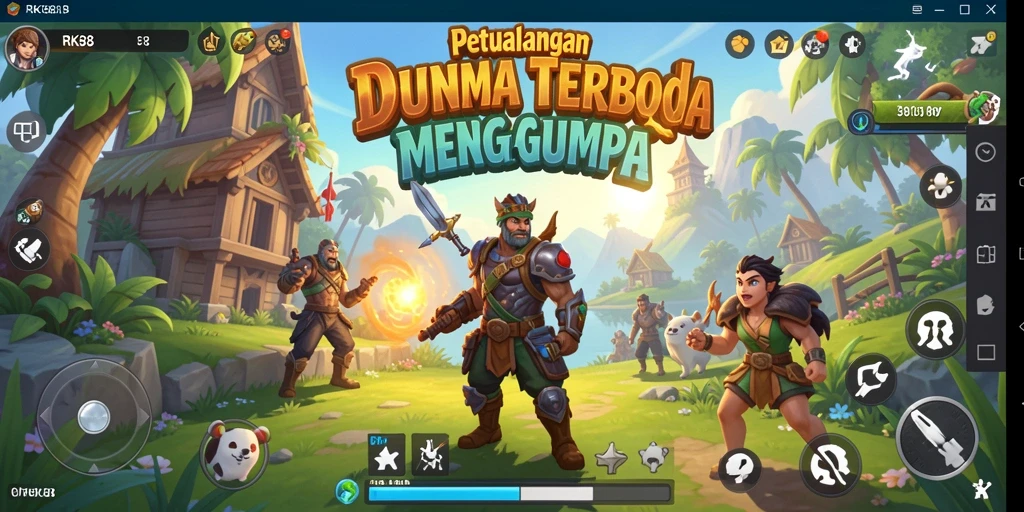 Gameplay menakjubkan di dunia terbuka RK88 dengan banyak petualangan.